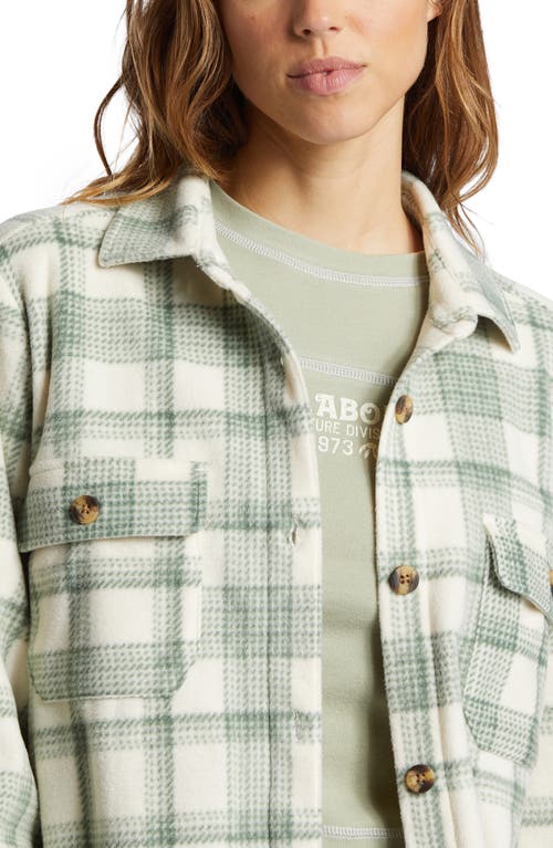 Billabong Forge Fleece Shirt Jacket In Tree Hugger