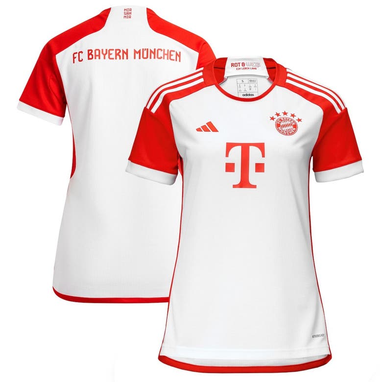Adidas Originals Adidas White Bayern Munich 2023/24 Home Jersey | ModeSens
