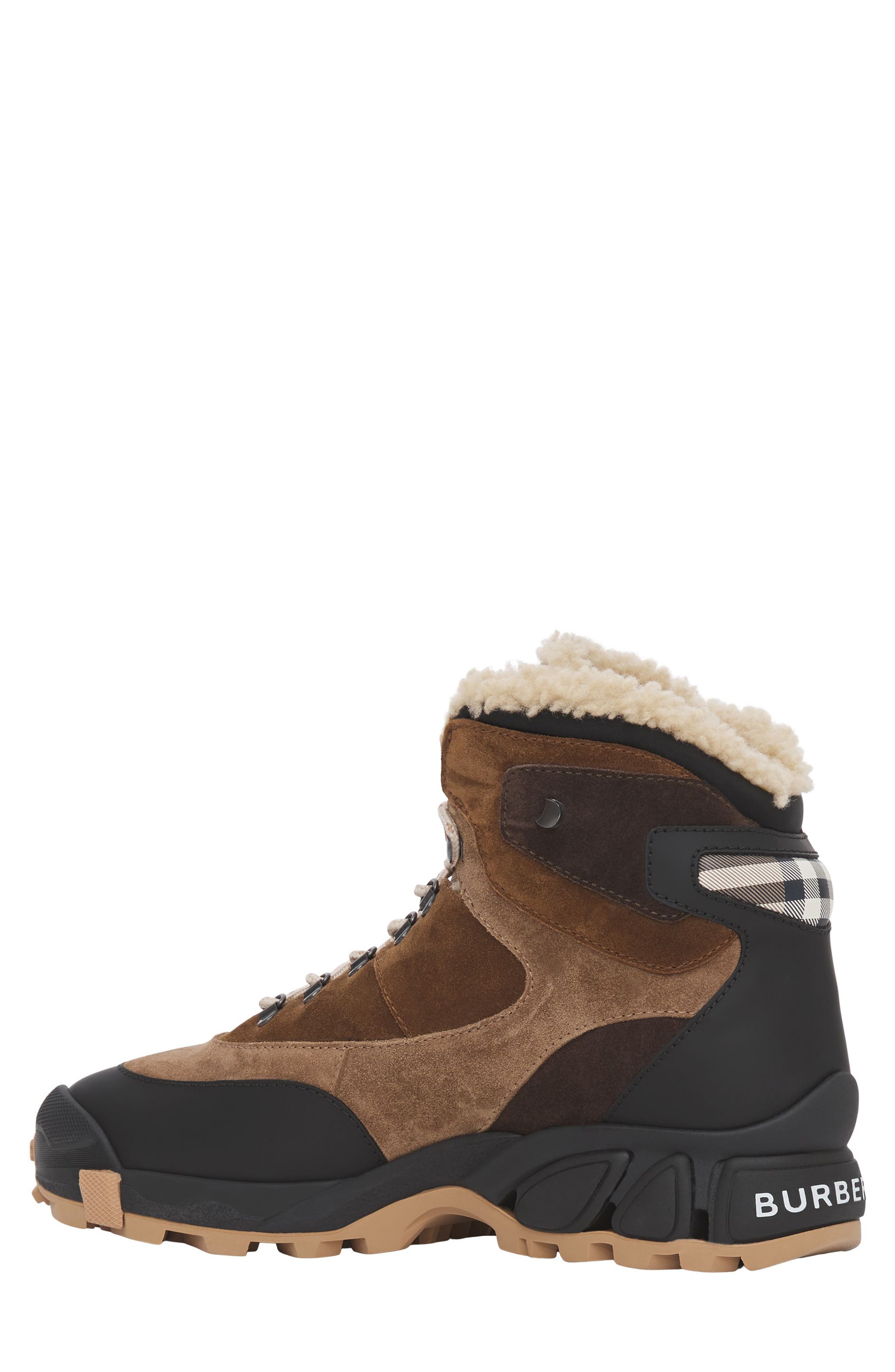 burberry shearling boots