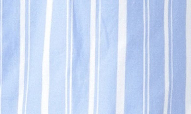 Shop Grey Lab Stripe Cotton Shorts In Blue