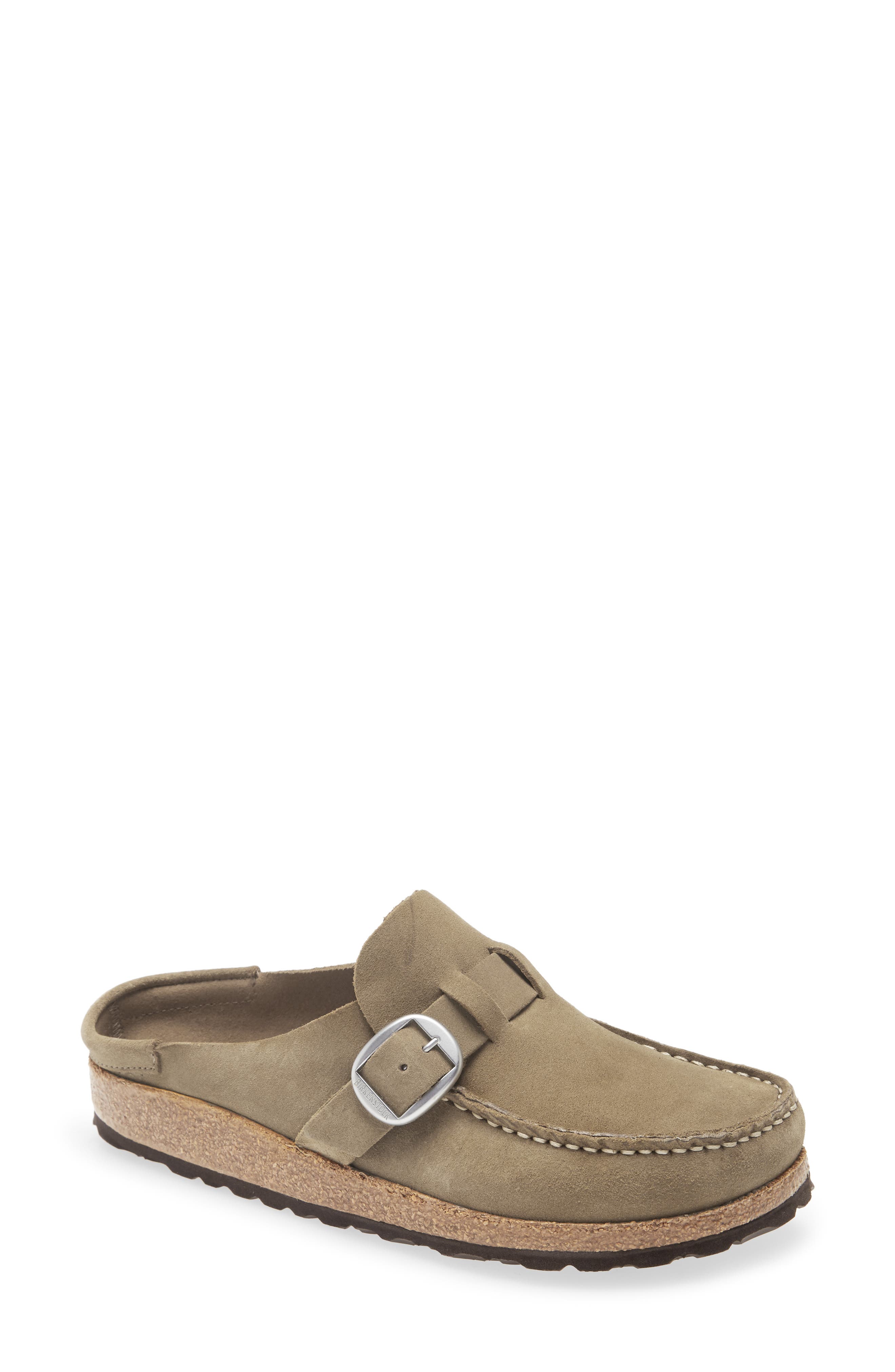 Birkenstock Buckley Clog in Gray Taupe Suede at Nordstrom, Size 9-9.5Us