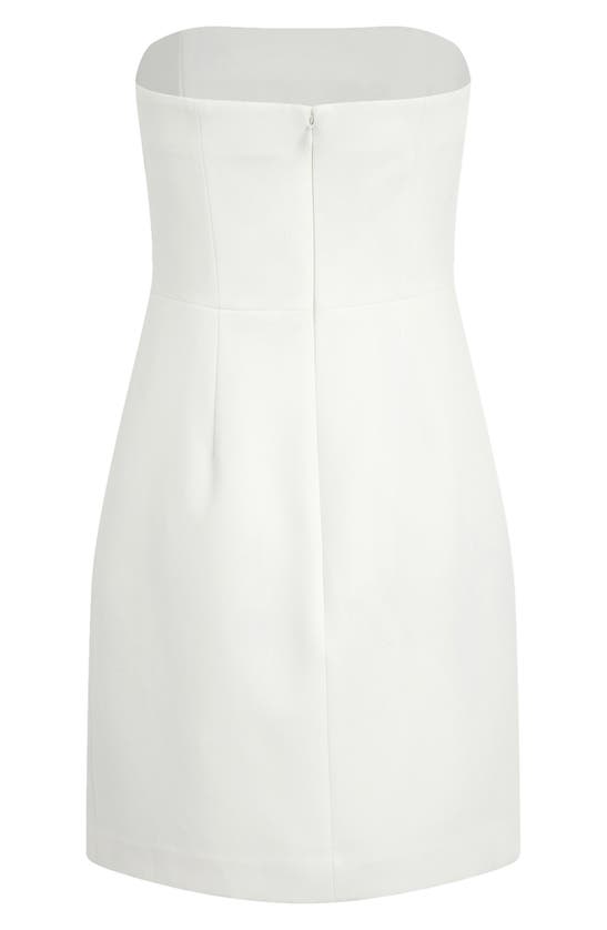 Shop Favorite Daughter The Willow Strapless Minidress In Ivory