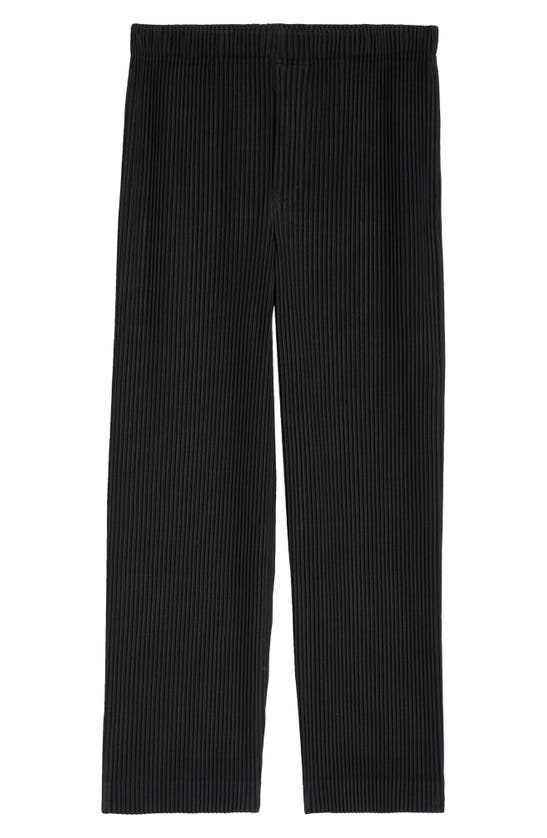 Shop Issey Miyake Monthly Colors March Pleated Pants In Black