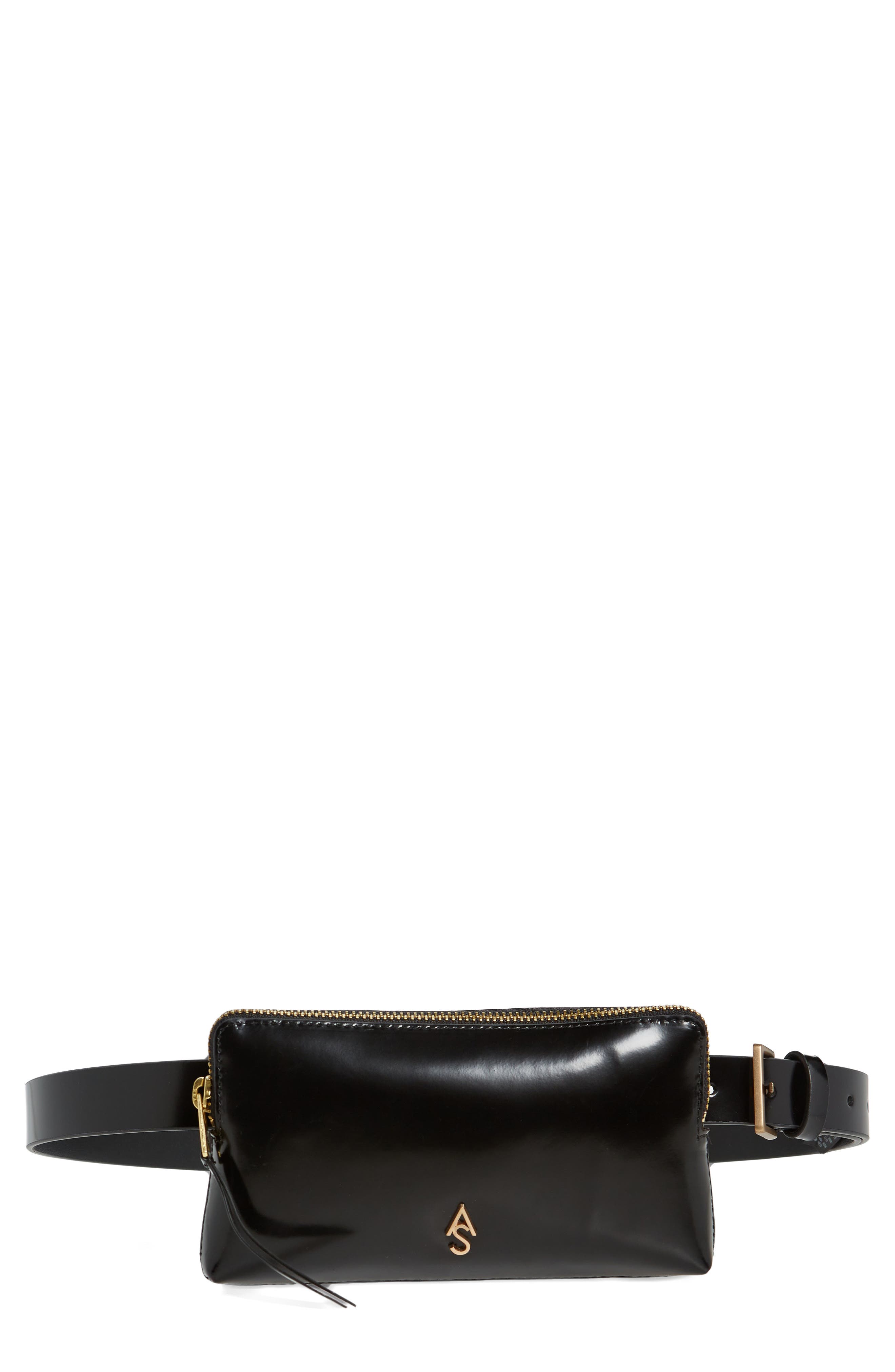 allsaints leather belt bag