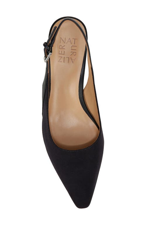 Naturalizer Tansy Slingback Pump In French Navy Faux Leather