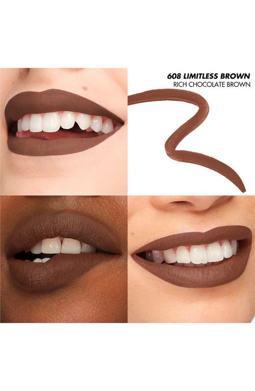 Make Up For Ever Artist Color Pencil Extreme Waterproof Lip Liner In 608 - Limitless Brown