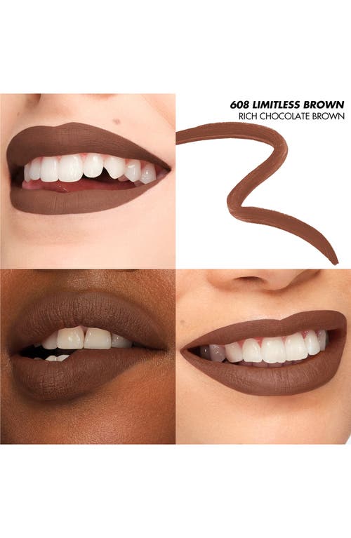 Shop Make Up For Ever Artist Color Pencil Extreme Waterproof Lip Liner In 608 - Limitless Brown