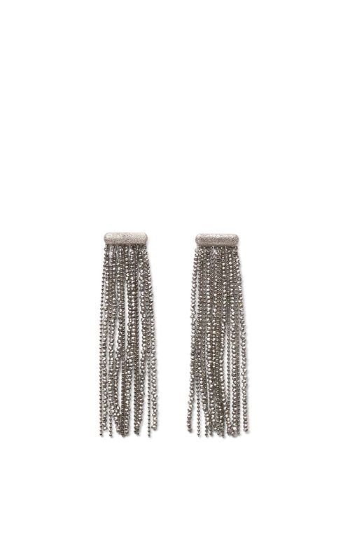 Shop Brunello Cucinelli Vetro And Sterling Silver Earrings