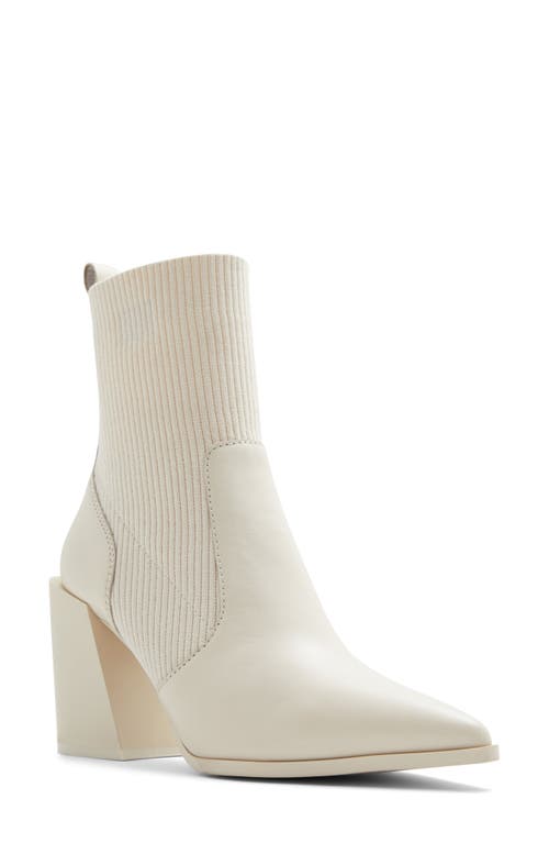 Ganina Pointed Toe Bootie in Other White