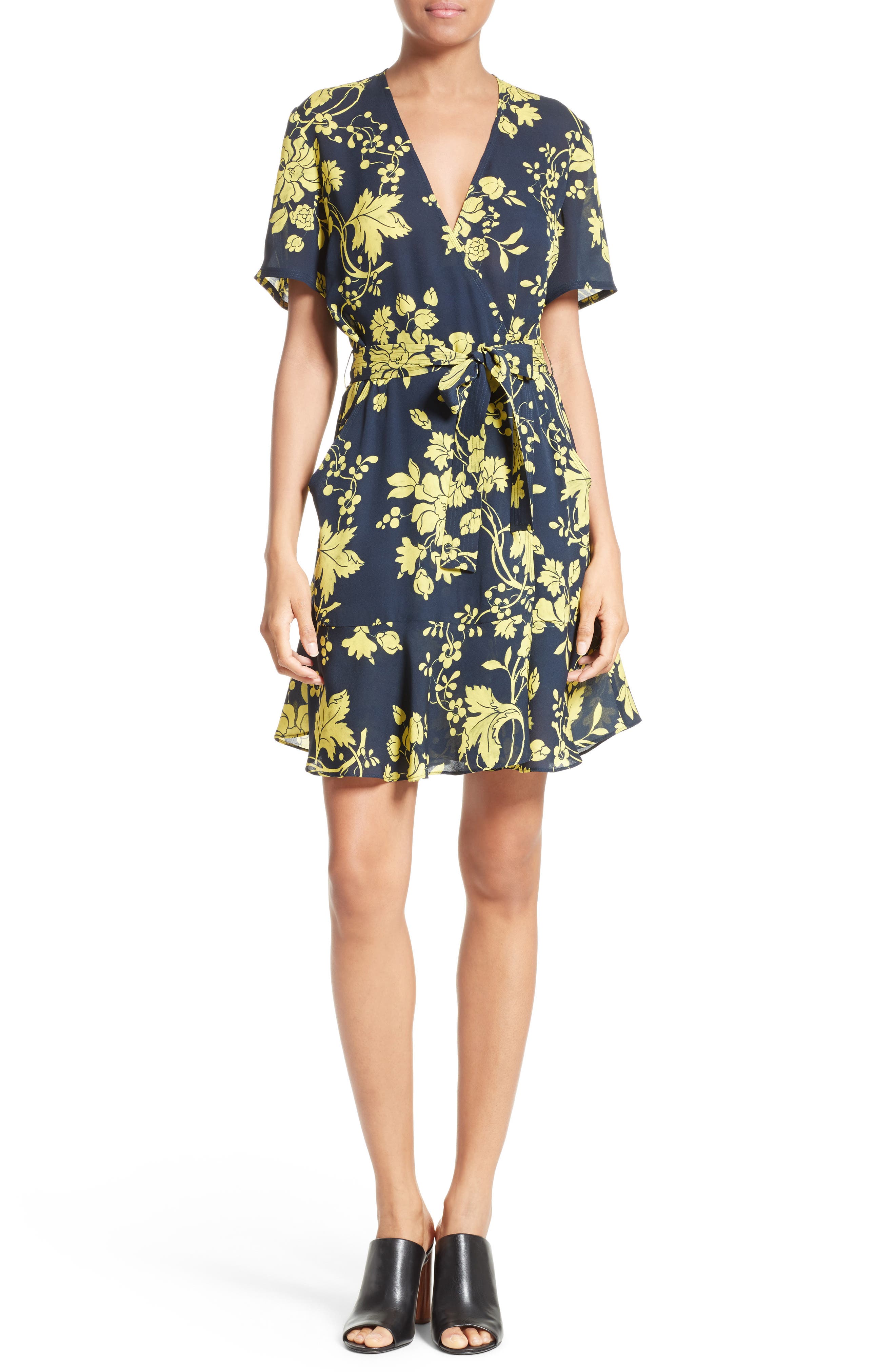 alc yellow floral dress