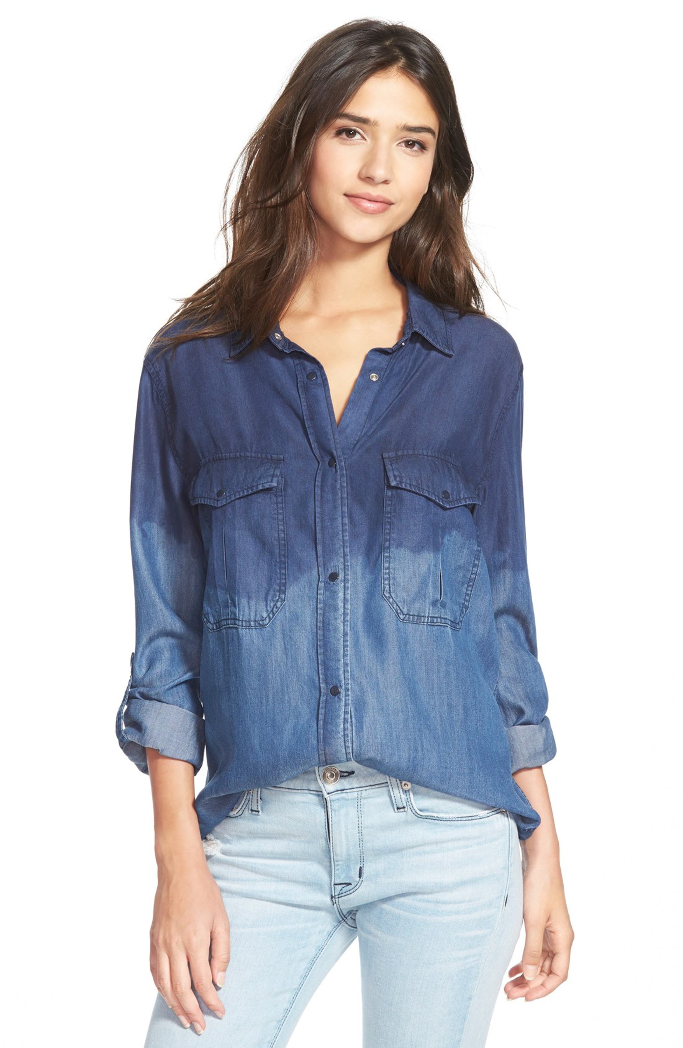 Rails 'Marlow' Ombré Chambray Shirt | Nordstrom