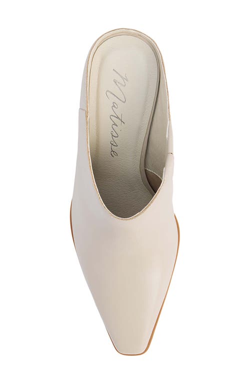 Shop Matisse Mccarthy Square Toe Mule In Bone Leather