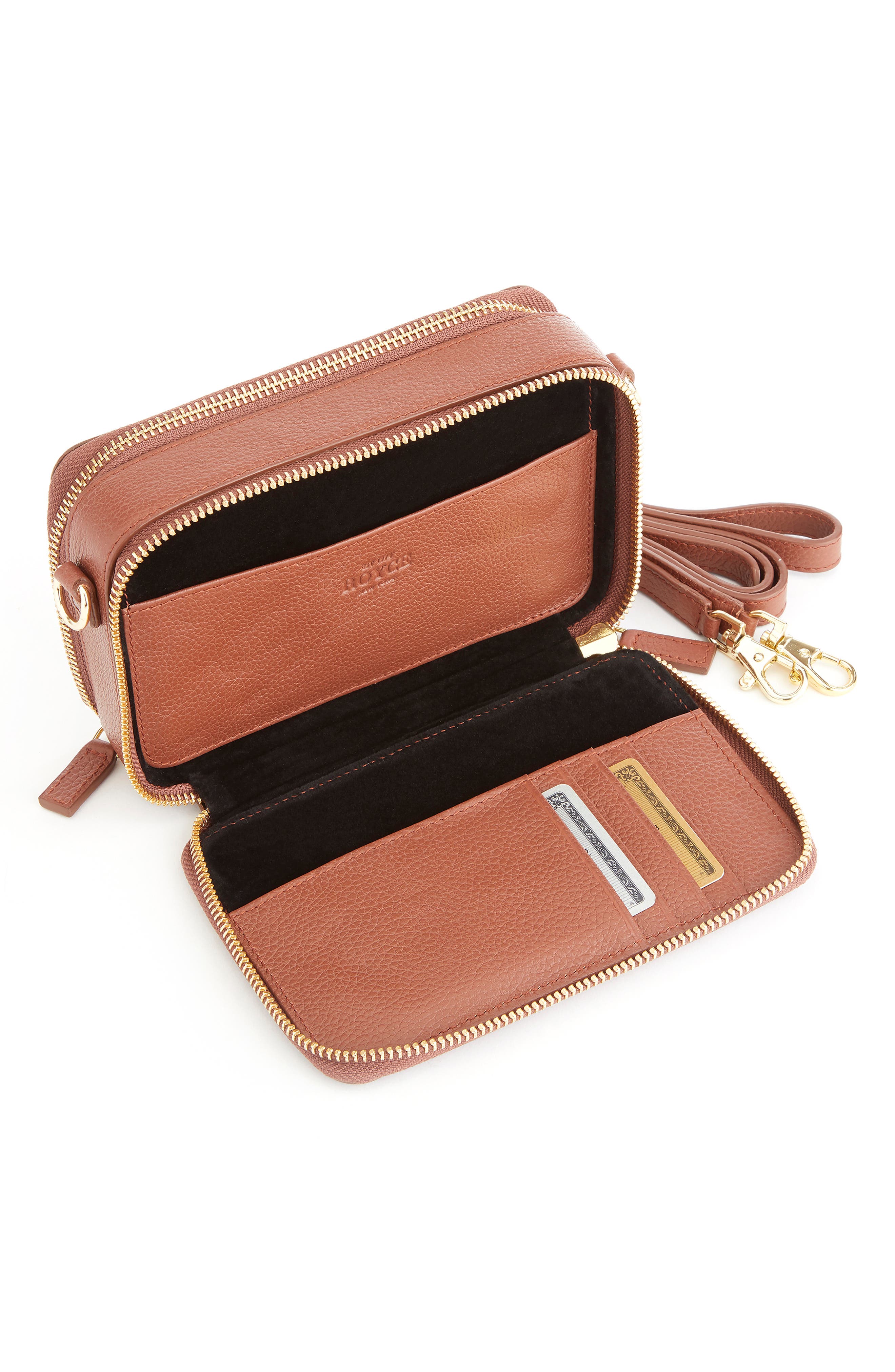 ROYCE New York Leather Crossbody Camera Bag Nordstrom