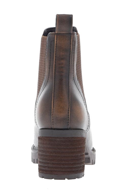 Shop Mia Jonna Lug Sole Chelsea Boot In Brown