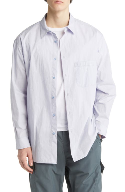 IISE Solid Button-Up Shirt in Light Blue