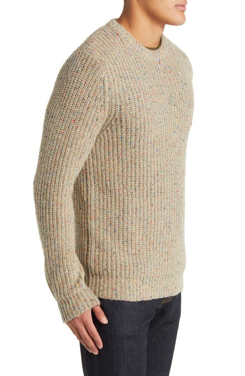 Schott Nyc Donegal Wool Blend Sweater In Tan
