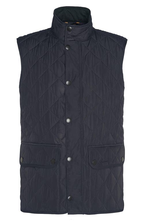 Shop Barbour New Lowerdale Quilted Gilet Vest In Charcoal