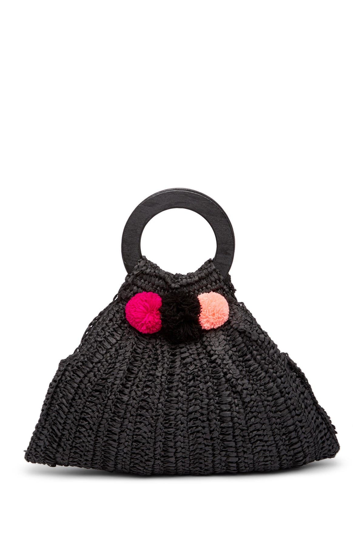 shiraleah pom pom tote