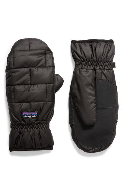 Click to view more detailed imagery on our partner's website Patagonia Nano Puff Quilted Mittens In Blk Black