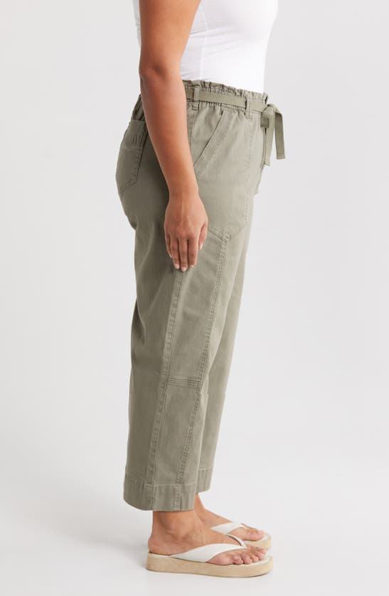 Shop Wit & Wisdom Skyrise Paperbag Waist Ankle Pants In Laurel Oak