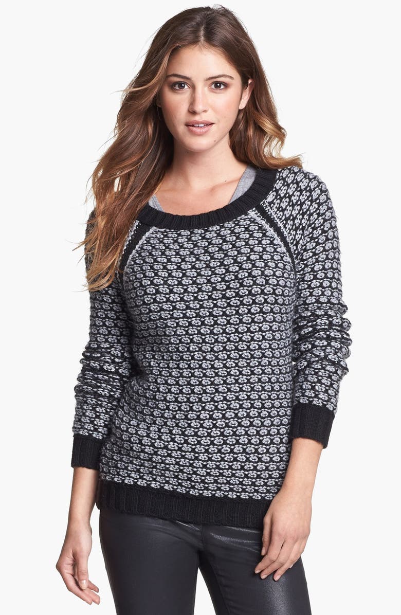 Two by Vince Camuto Side Zip Honeycomb Knit Sweater | Nordstrom