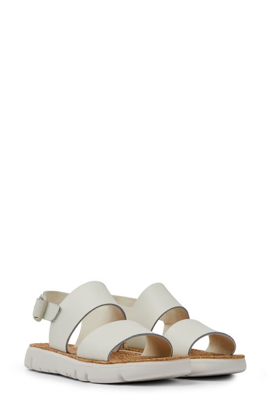 Camper Oruga Slingback Sandal In White Natural