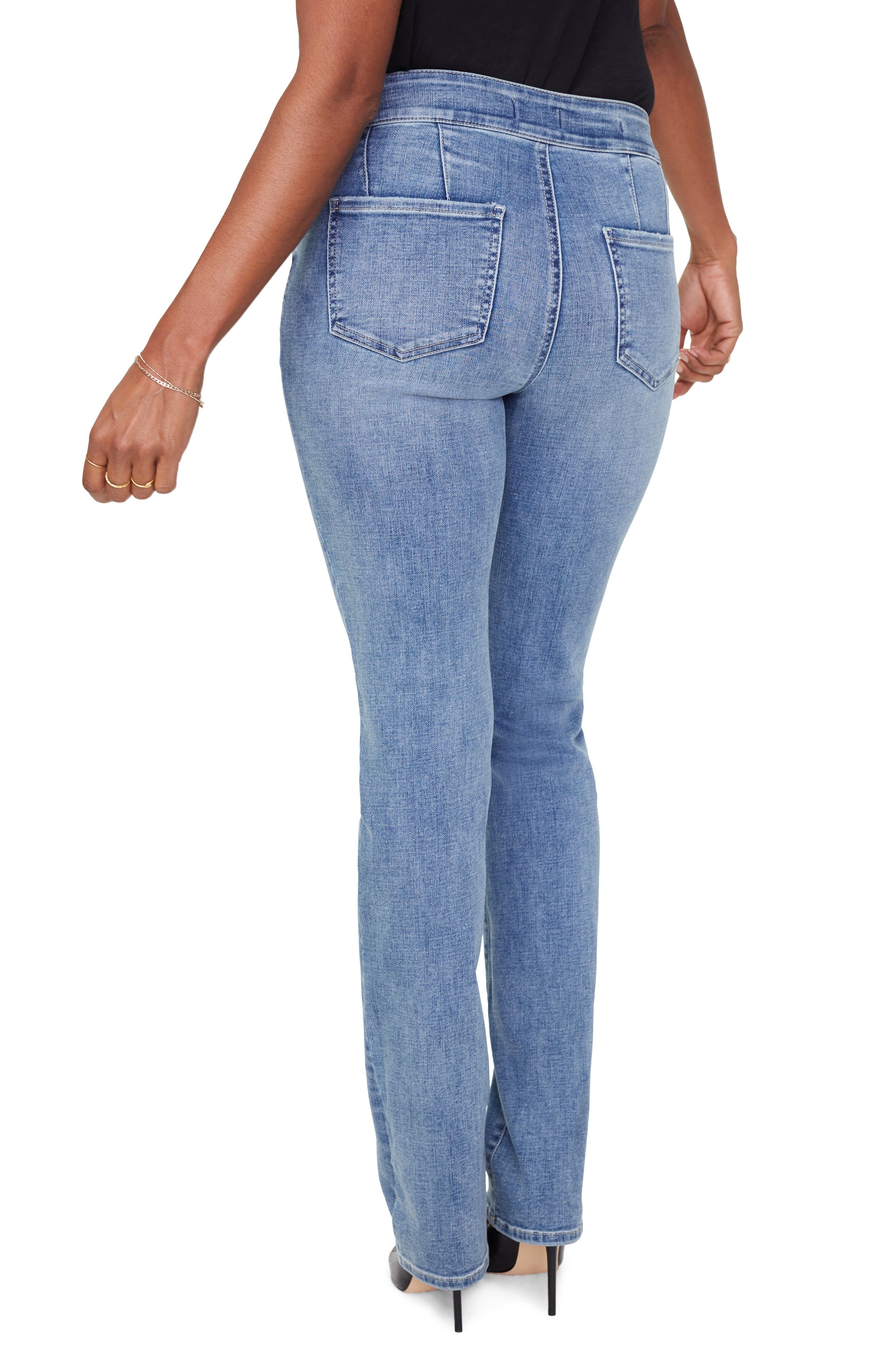 NYDJ Marilyn Buckle Waist Straight Leg 