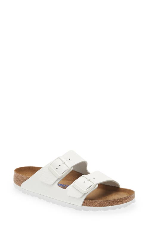 Shop Birkenstock Soft Slide Sandal In White