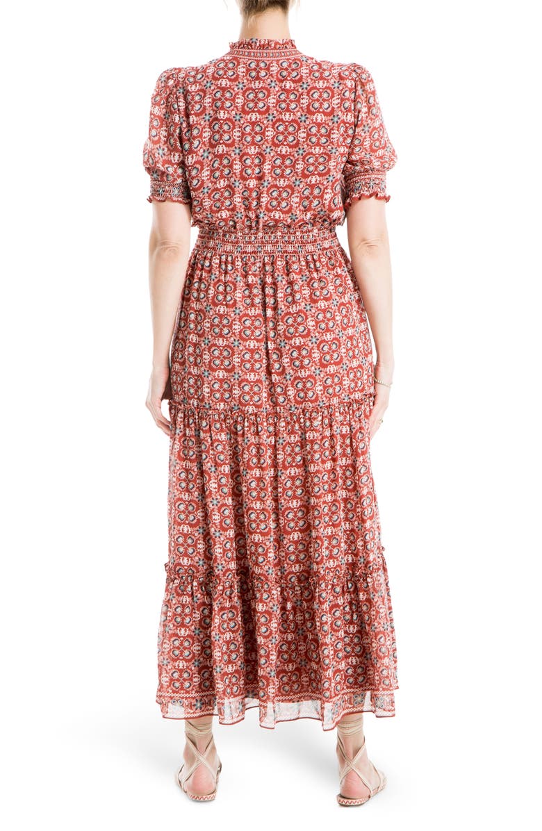 MAX STUDIO Printed Tiered Dress main image 1