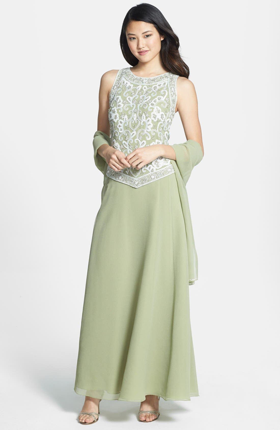 J Kara Beaded Bodice Gown Nordstrom