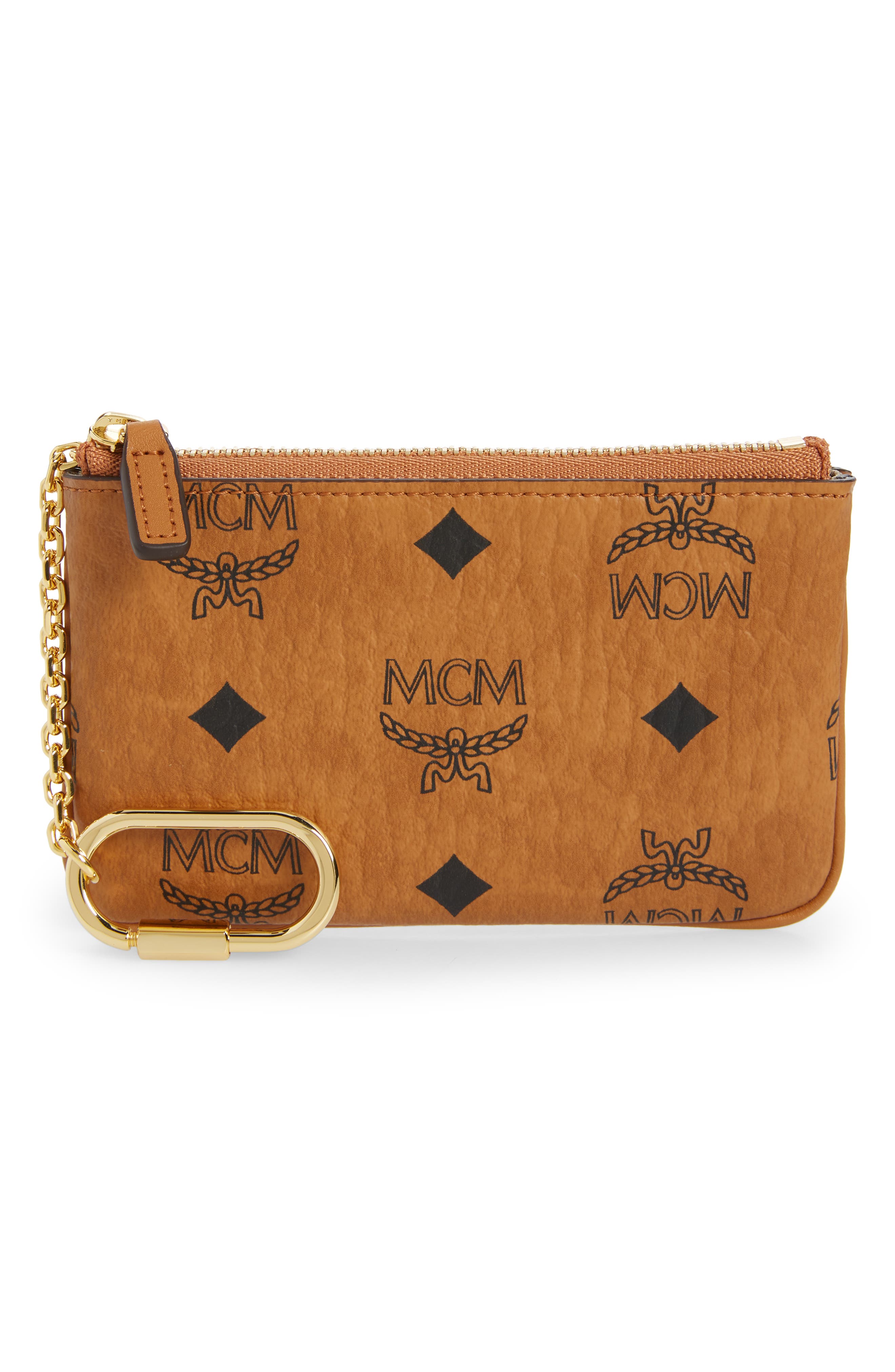 Bags Pouch Bags MCM Pouch Bag light orange-black allover print casual look 