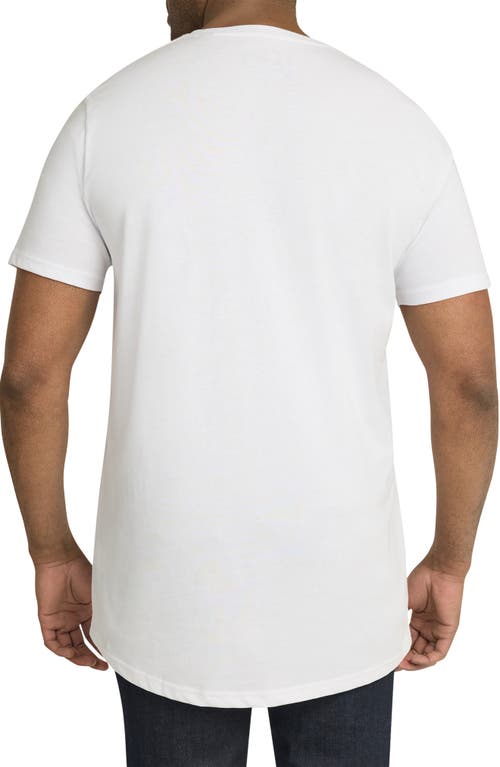 Shop Johnny Bigg Montage Longline Graphic T-shirt In White