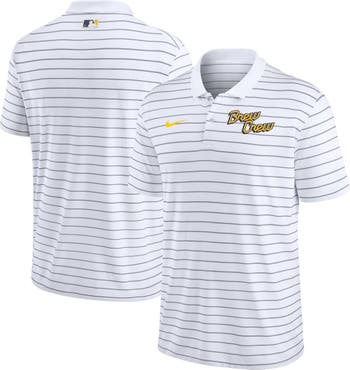 Nike Men's White Milwaukee Brewers City Connect Victory Performance Polo  Shirt