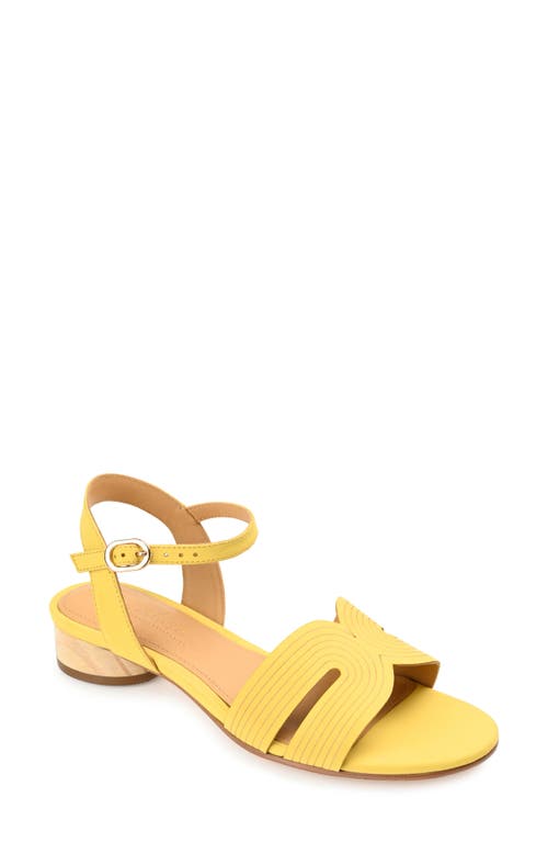 Starlee Ankle Strap Sandal in Yellow