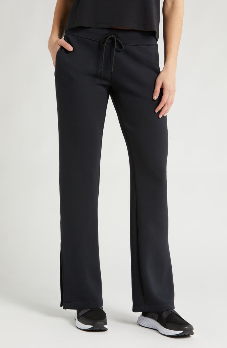 Zella Level Set Straight Leg Slit Hem Track Pants Nordstrom