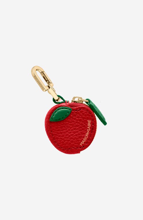 Maison De Sabre The Sabremoji Fruit Charm In Apple