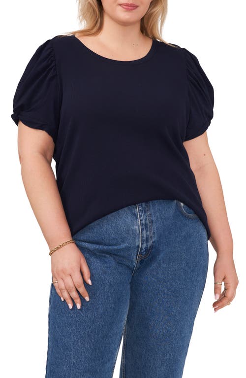 1.STATE Puff Sleeve Top Classic Navy at Nordstrom,