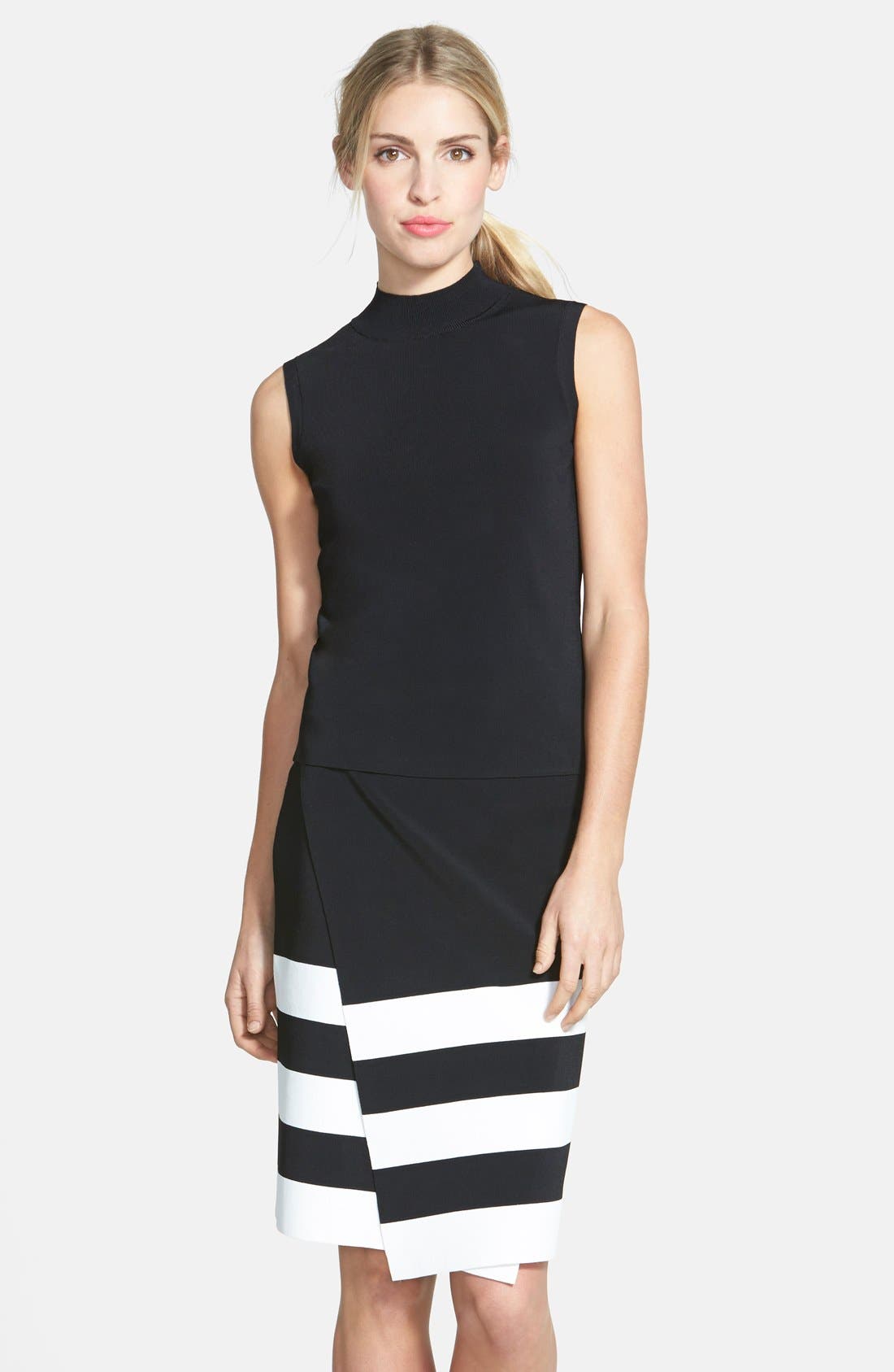 Halogen® Sleeveless Mock Turtleneck Sweater (Regular & Petite) Nordstrom