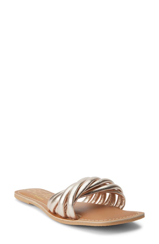 Beach By Matisse Gale Slide Sandal In Gold | ModeSens