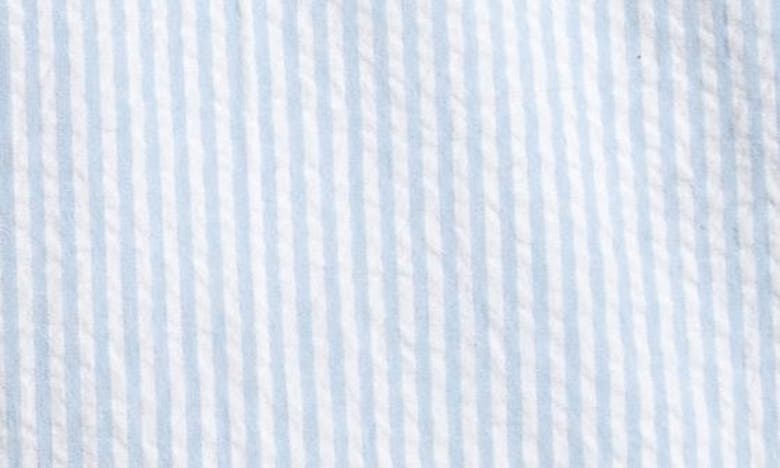 Shop Nordstrom Kids' Stripe Seersucker Cotton Shorts In Blue Frozen Pin Stripe