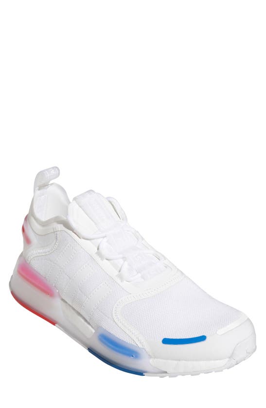 Adidas Originals Nmd_v3 Running Shoe In White/ Ftwr White