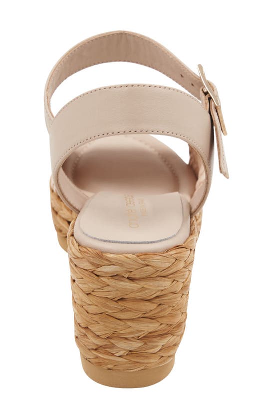 Shop Andre Assous Carissa Ankle Strap Espadrille Platform Wedge Sandal In Ivory