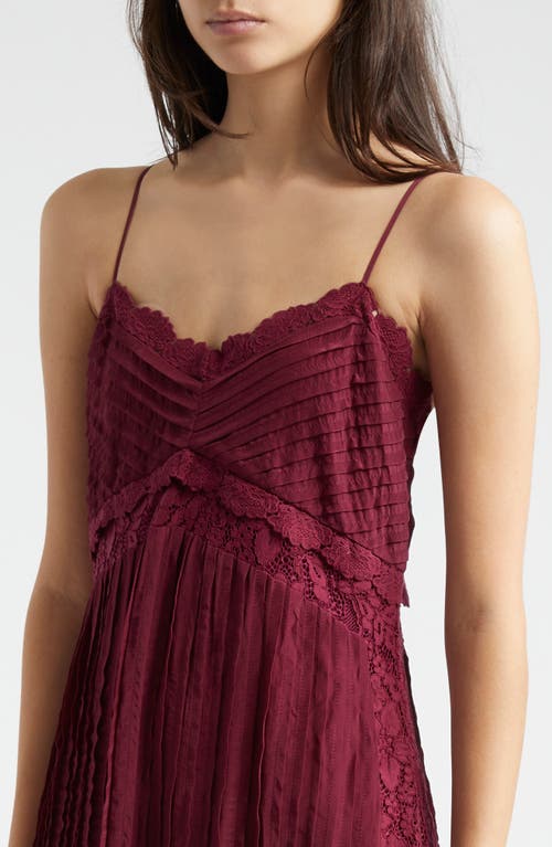 Shop Farm Rio Lace Empire Waist Dress In Purple