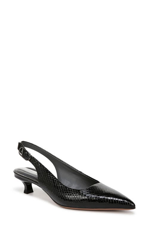 Franco Sarto Marlow Slingback Kitten Heel Pump in Black 