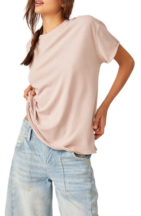 Cameland Women's Waffle Plain Mesh Long Sleeve Short Crew Neck Shirt Top  Womens Clothing Clearance Sale