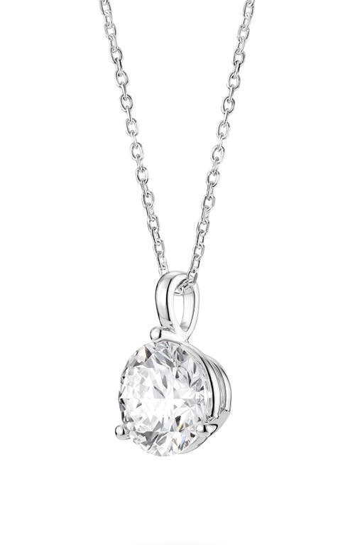 Lab-Grown Diamond Bail Pendant Necklace in 2.0Ctw White Gold