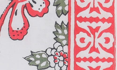 Tiramisu Cotton Set Of 4 Napkins In Pink/red