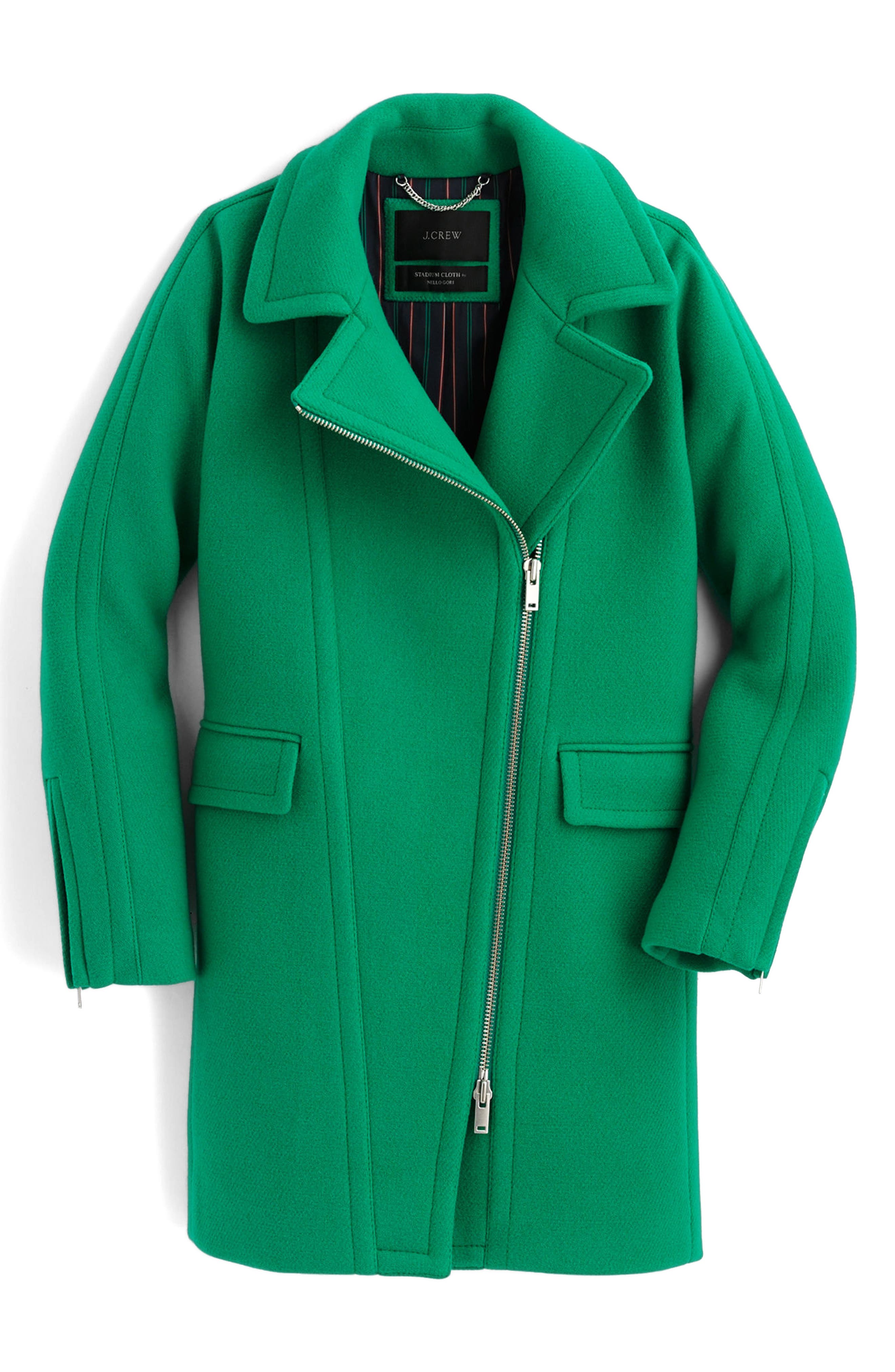 J.Crew Devin Stadium Cloth Wool Blend Coat Nordstrom