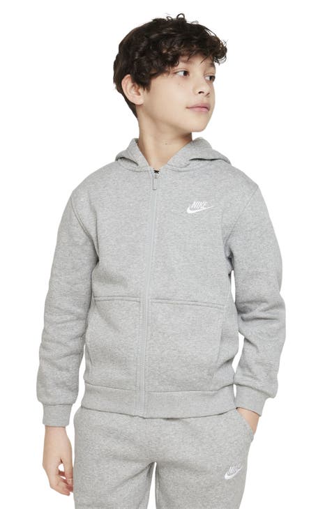 Kids' Sportswear Club Fleece Full-Zip Hoodie (Little Kid & Big Kid)