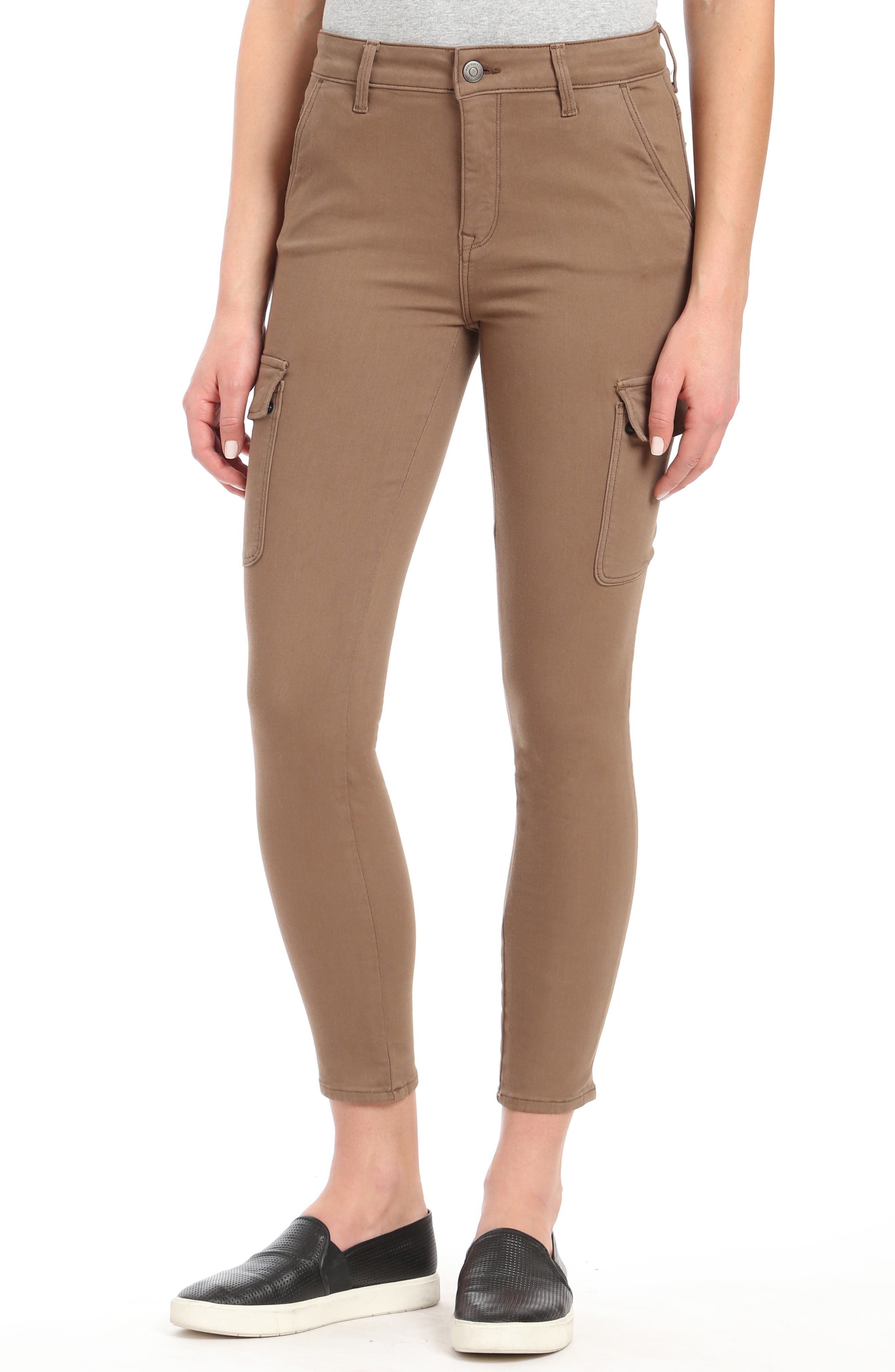 Mavi Jeans Arina Crop Khaki Twill Pants Nordstrom